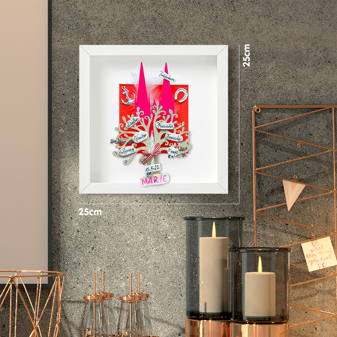 Kommunions Kiste pink